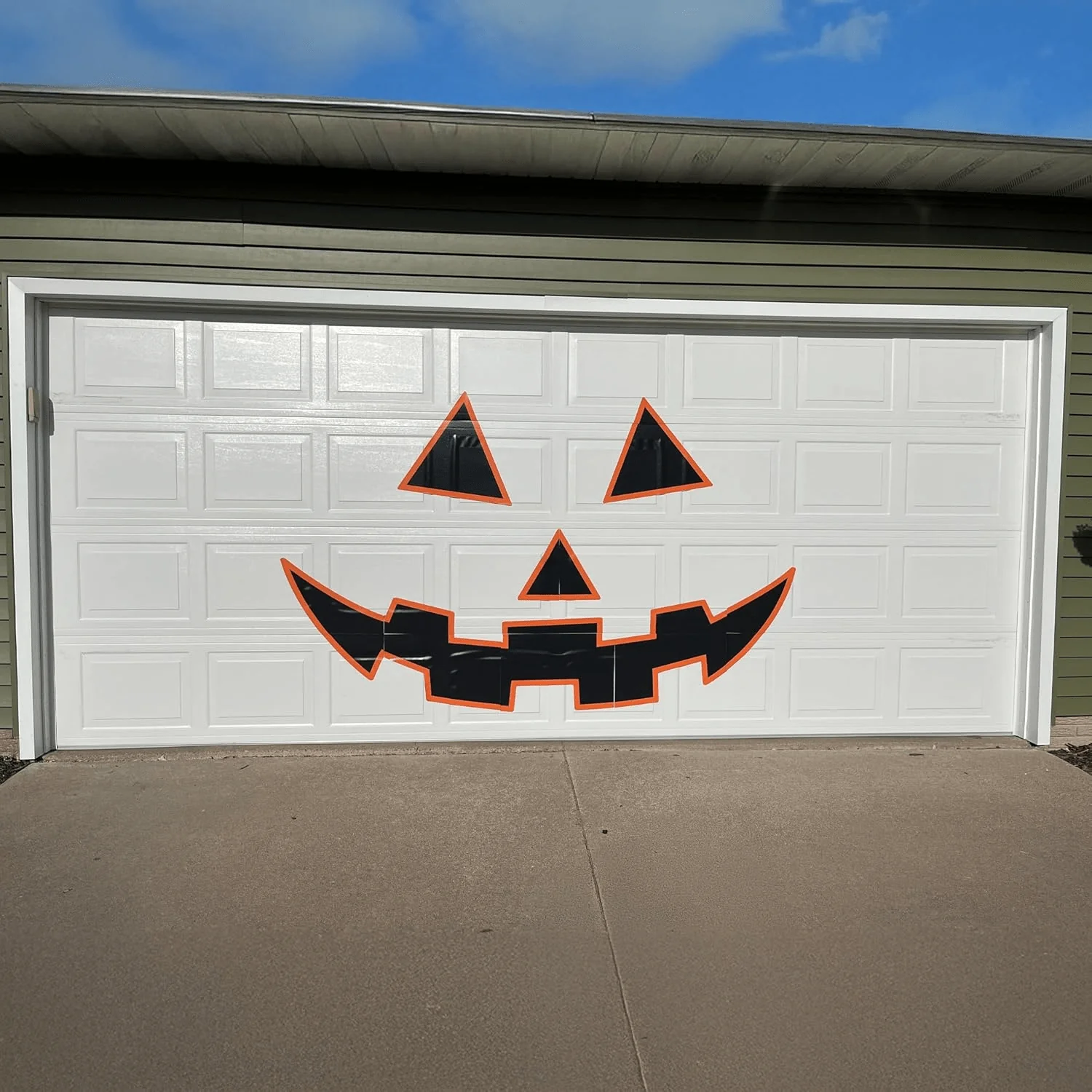 Large Jack-O-Lantern Garage Door Magnets 16-Piece Set