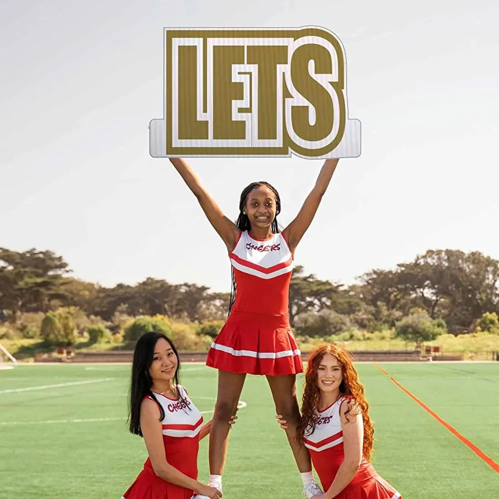 Let's Get Loud' Cheerleader Cut Out Words- 18" Tall - Image 5