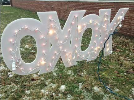 Lighted XOXO Yard Sign - Image 3