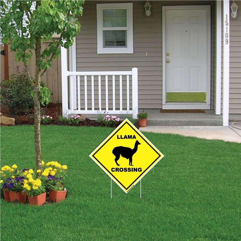 Llama Crossing Sign or Sticker