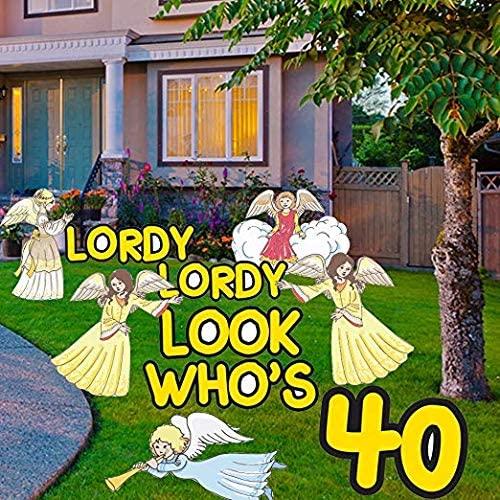 Lordy Lordy Look Who's 40 Birthday Yard Decorations