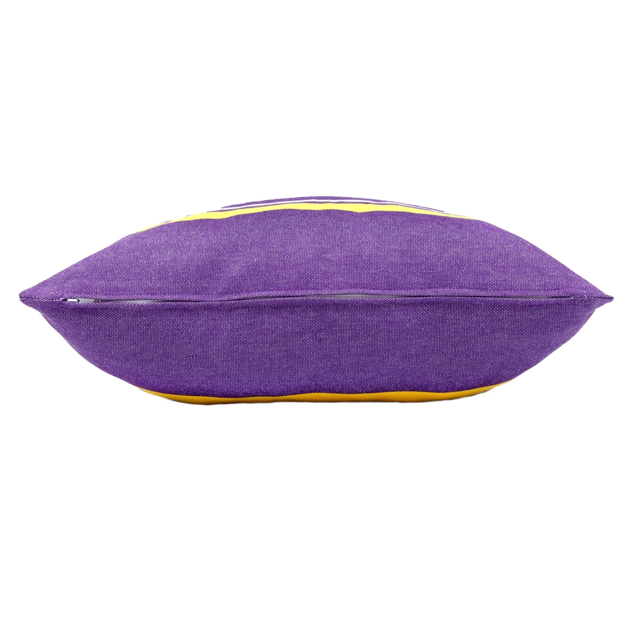 LSU Colors Striped Throw Pillow Cover - Image 3