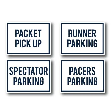 Navy Blue Marathon Race Yard Sign Package - Image 2