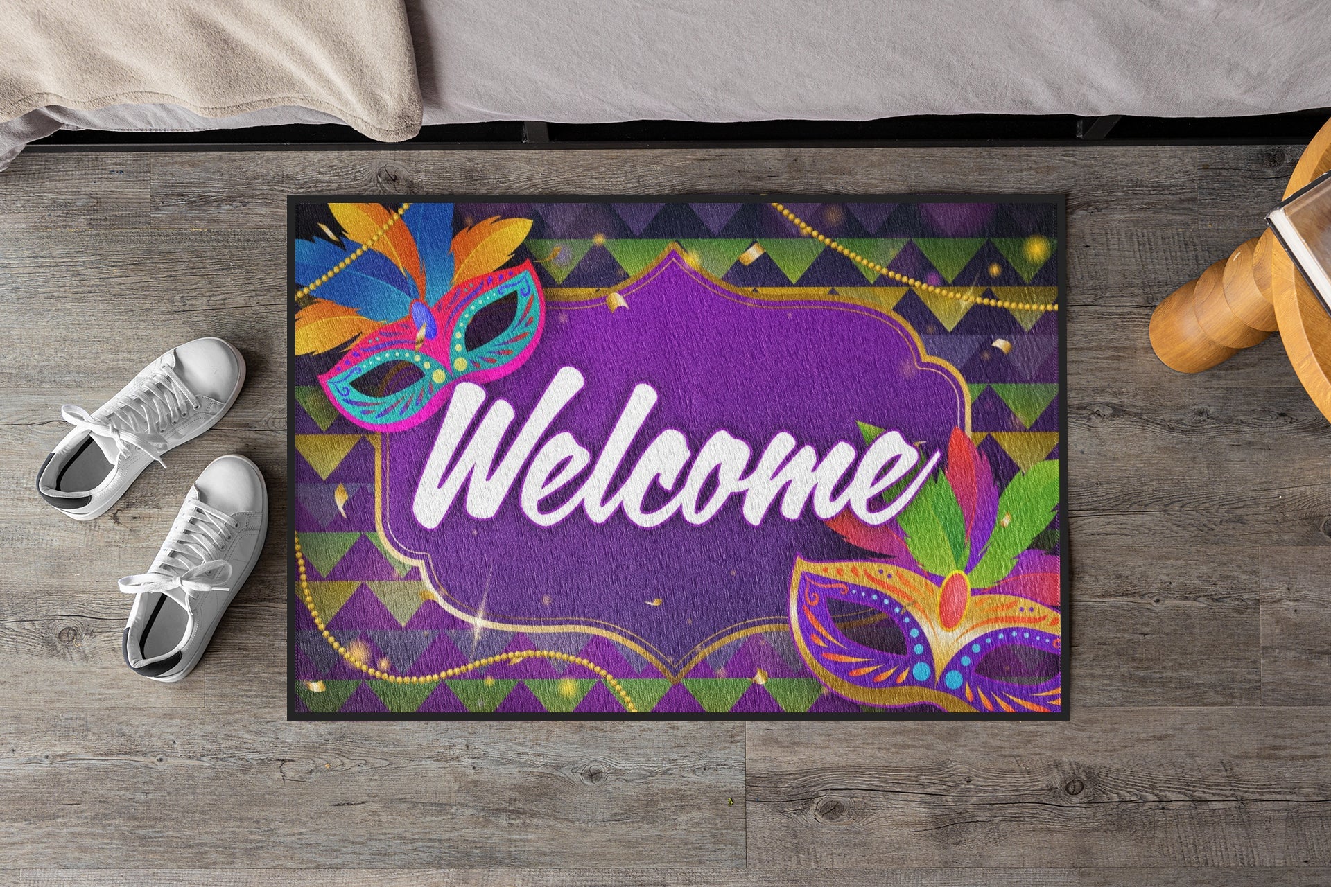Mardi Gras Welcome Doormat