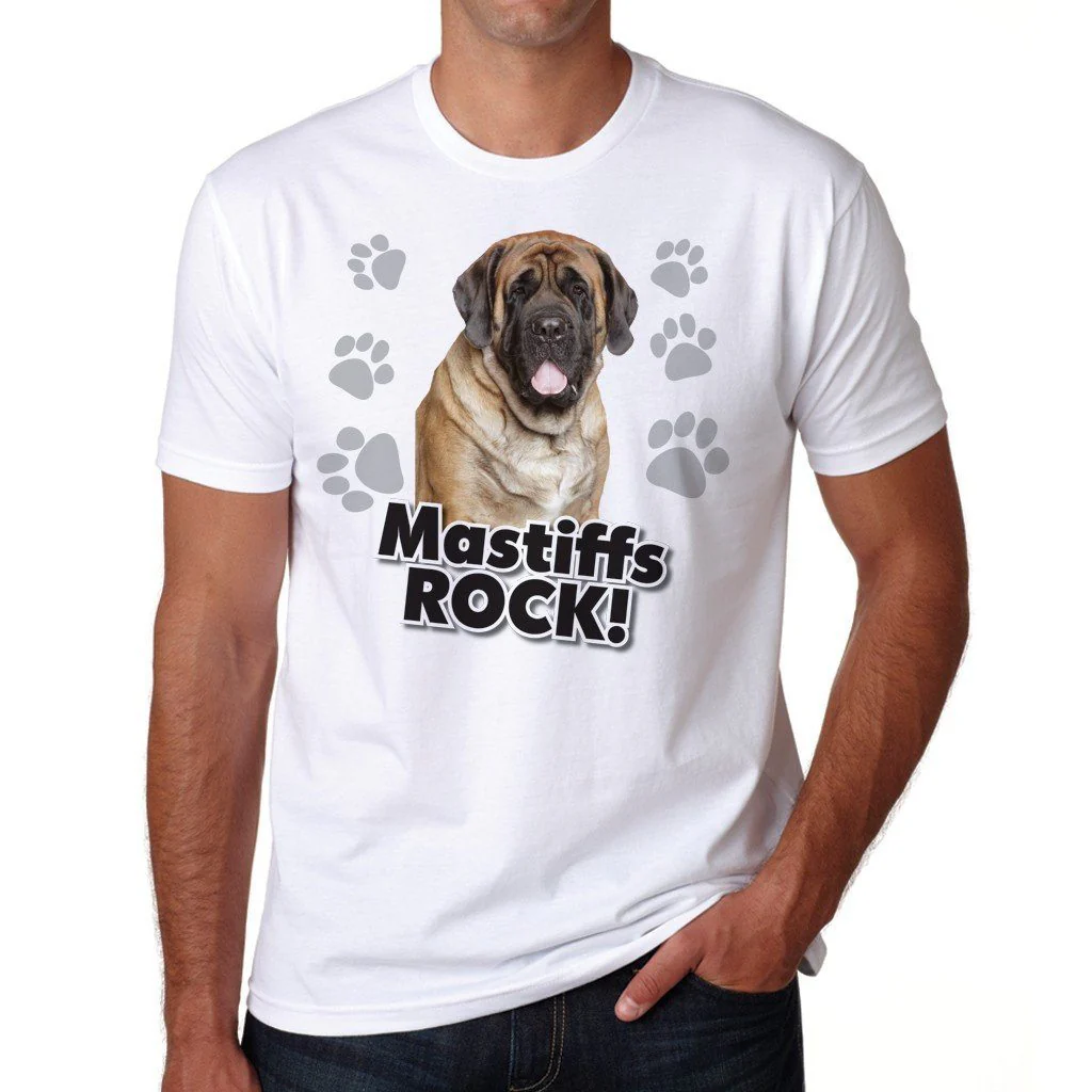 Mastiffs Rock! White T-Shirt