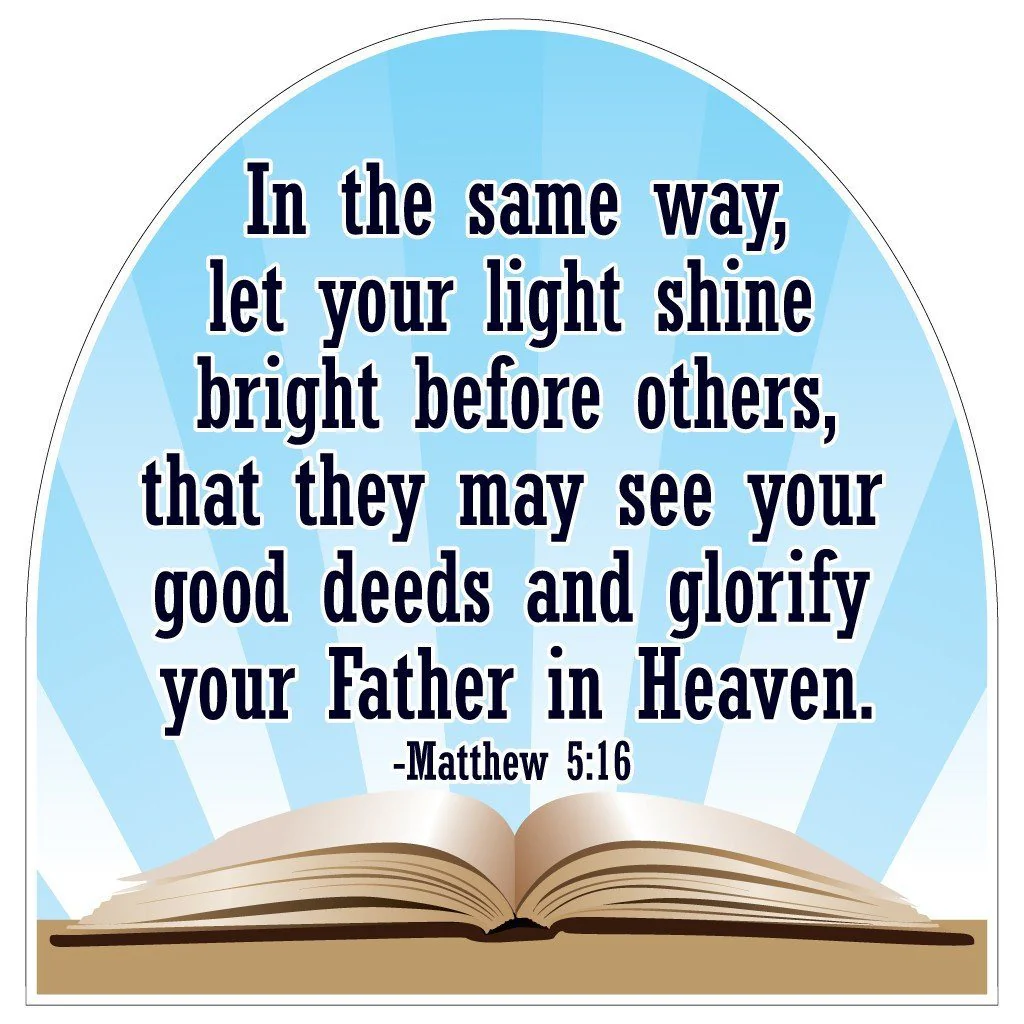 Matthew 5:16 Shaped Yard Sign - Image 2