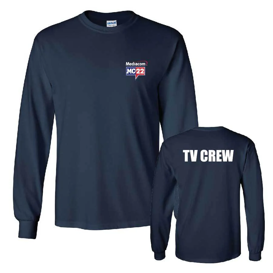 MC22 Navy Long Sleeve 2-Sided Cotton T-Shirt