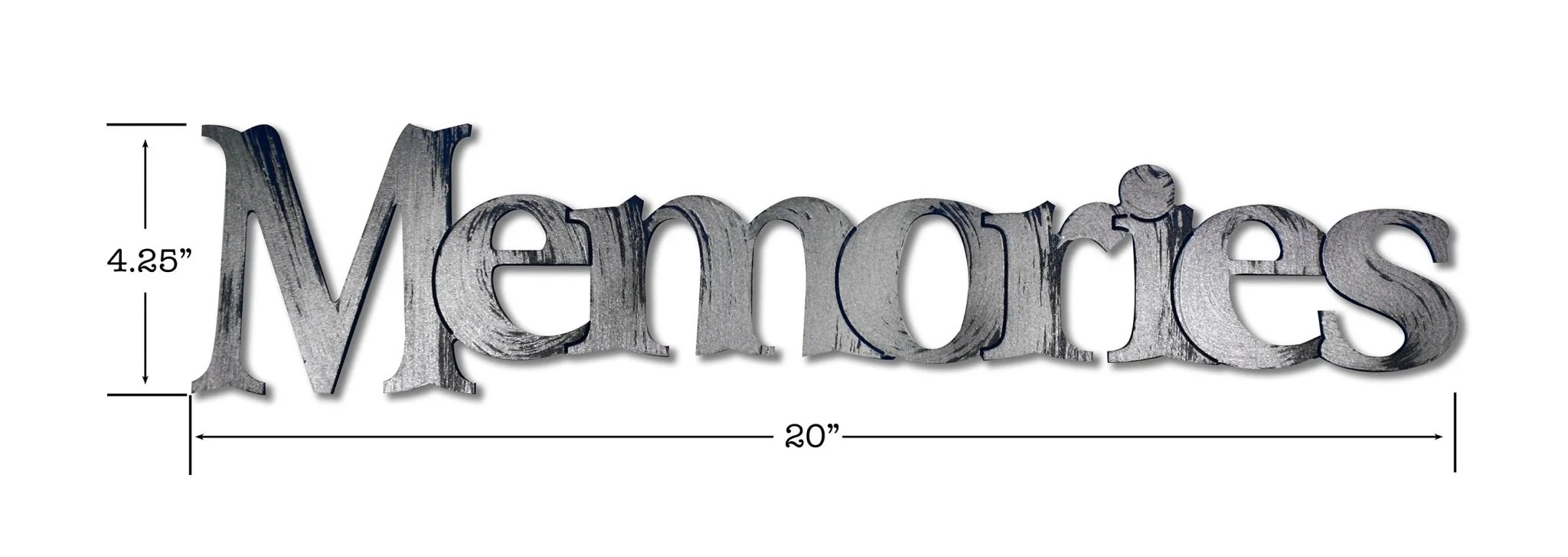 Memories Hand Painted Wall Word - Image 4