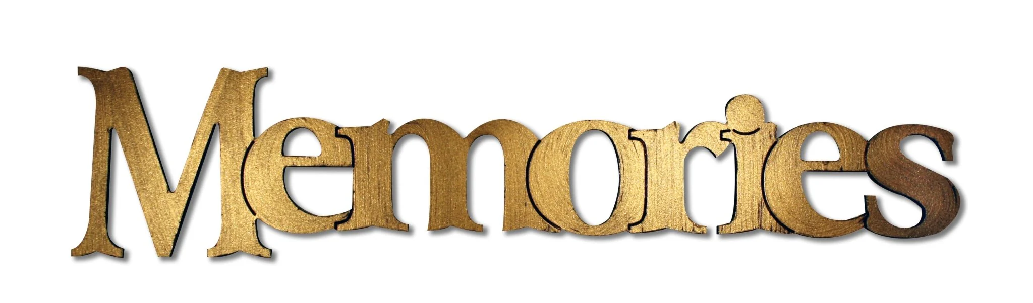 Memories Hand Painted Wall Word - Image 5