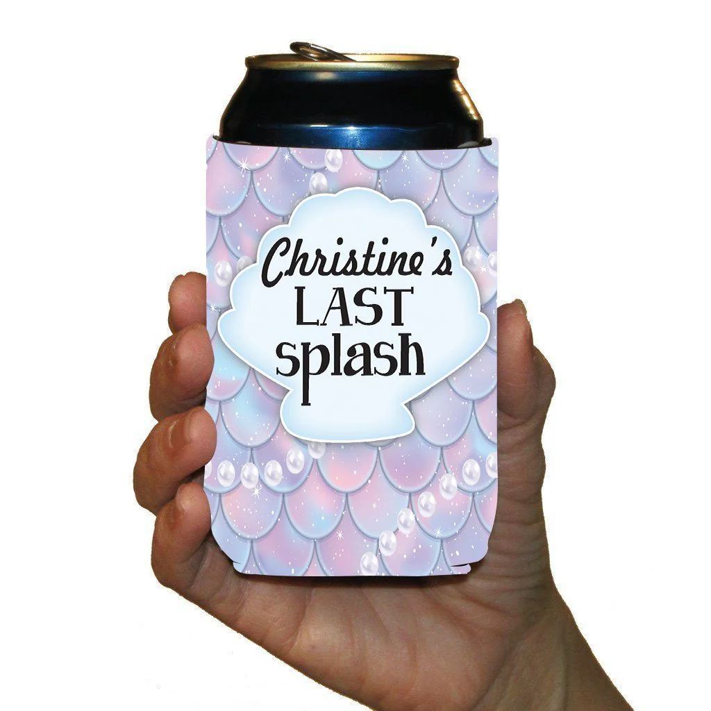 Last Splash Mermaid Bachelorette Custom Can Cooler Set - Image 3