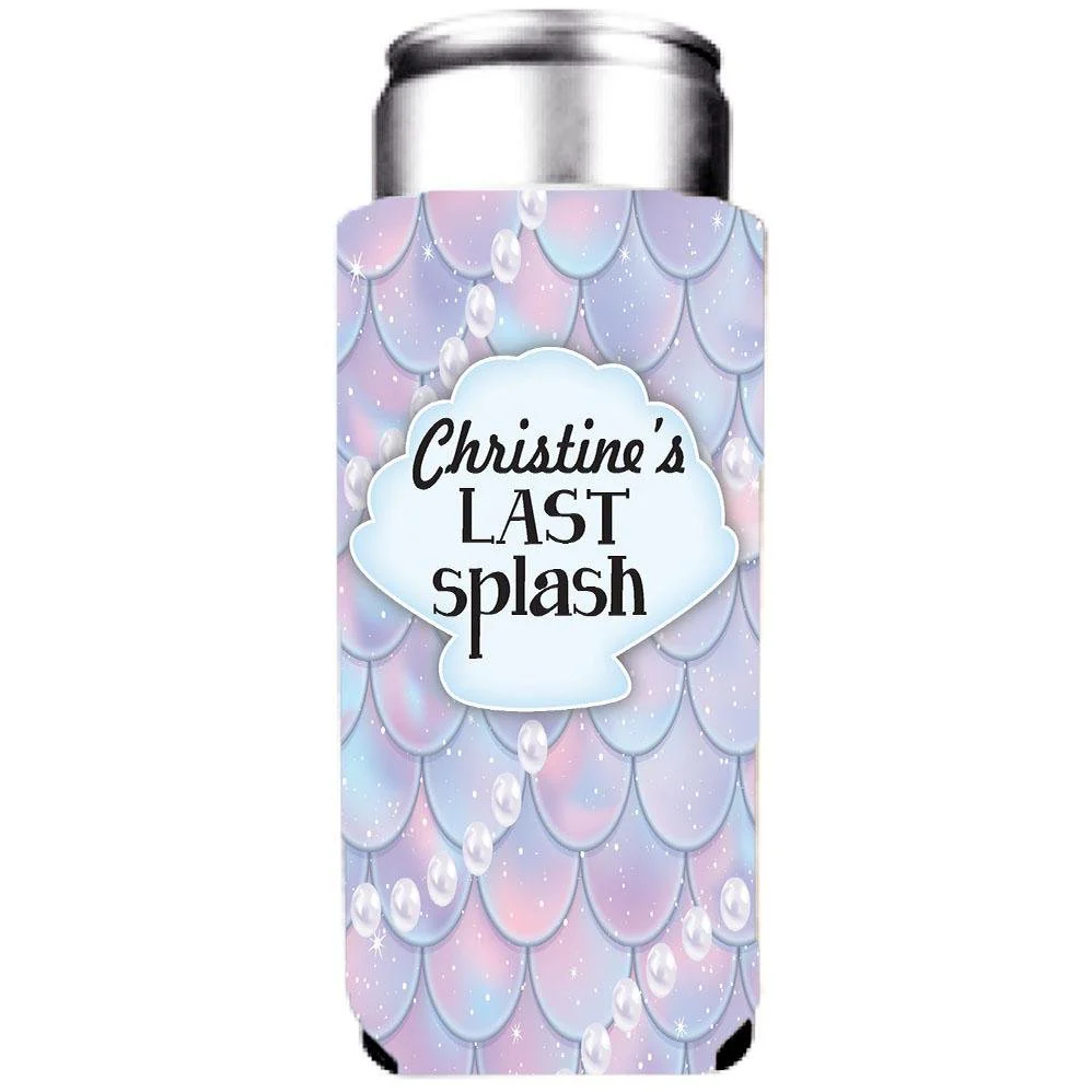Last Splash Mermaid Bachelorette Custom Can Cooler Set - Image 5