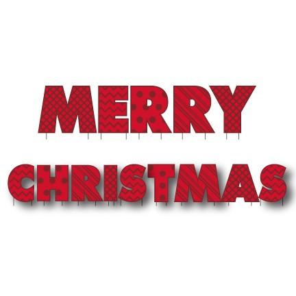 Merry Christmas Yard Card Letters - Image 3