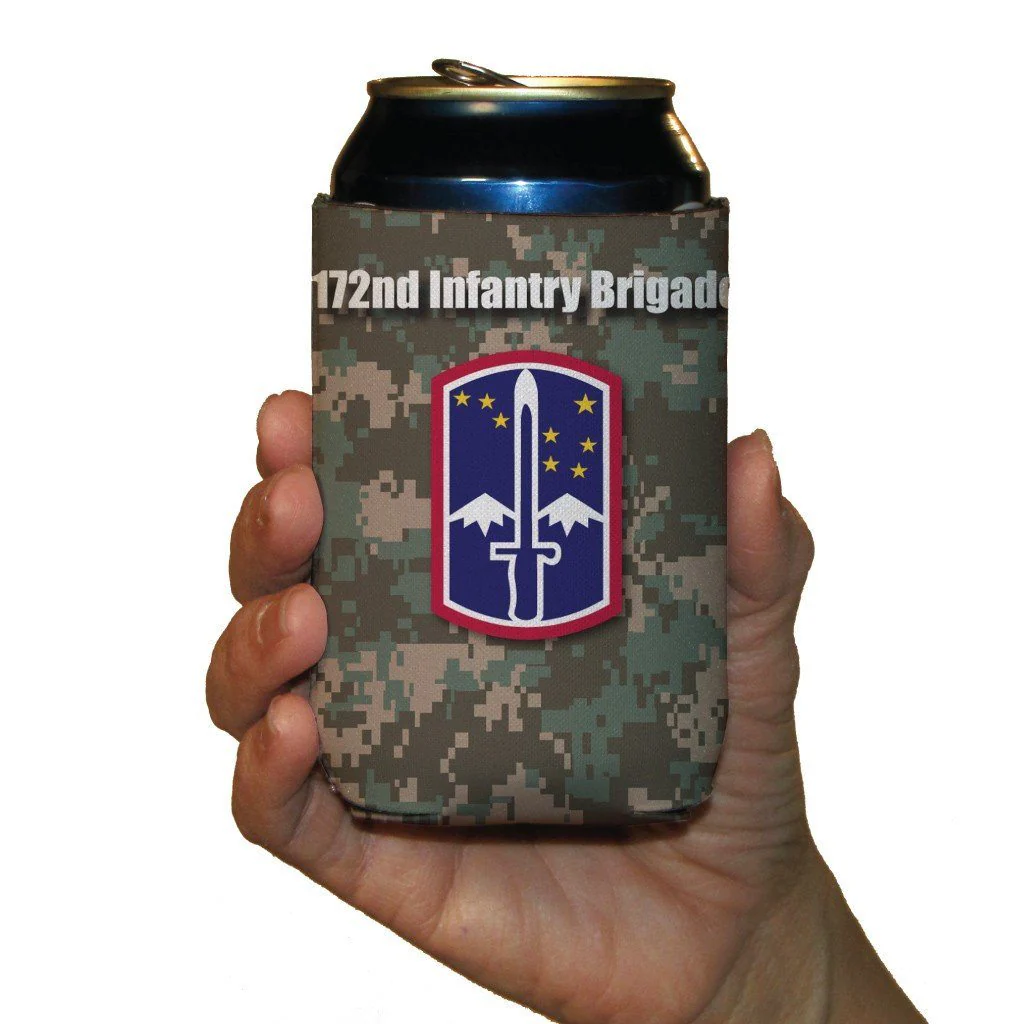 Military 172nd Infantry Brigade Can Cooler Set