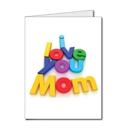 Giant "I Love You Mom" Mother's Day Greeting Card – 2x3 Foot with Jumbo Envelope - Image 2