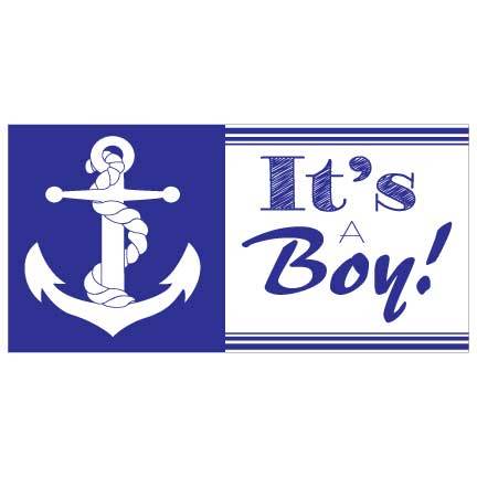 Nautical It's A Boy Banner - Image 2