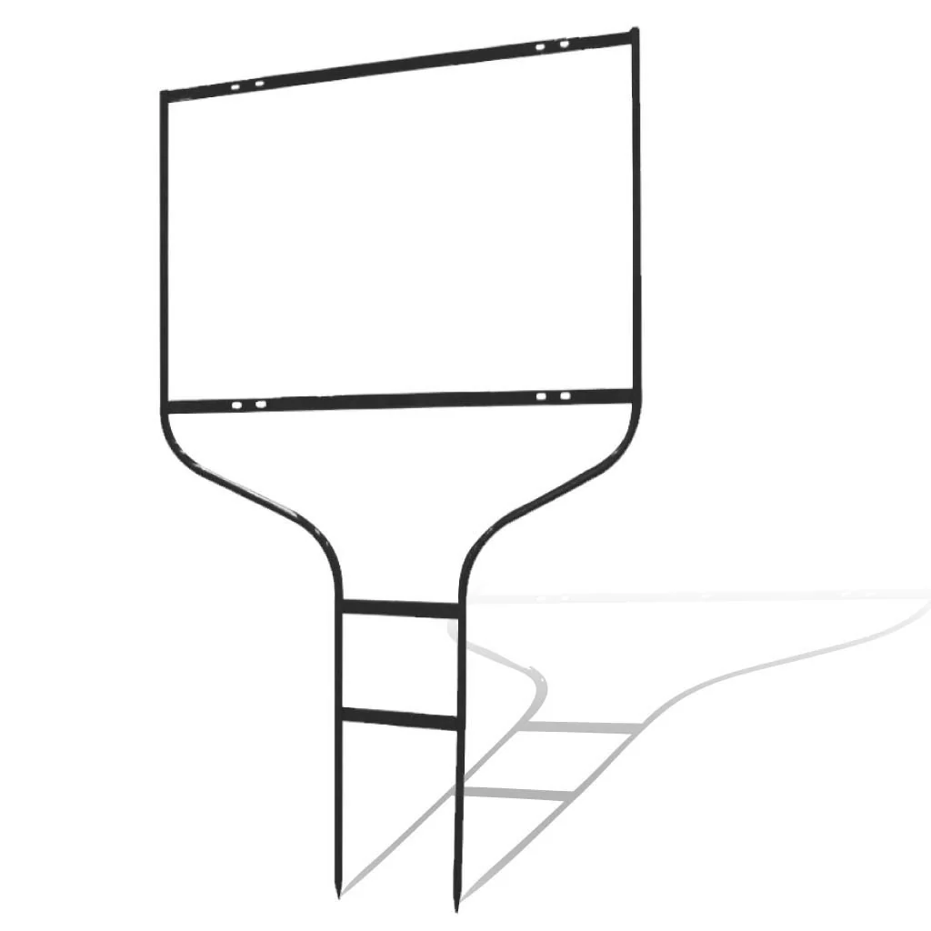 Neighborhood Shaped FSBO Yard Sign with F11 Frame and Screws - Image 4