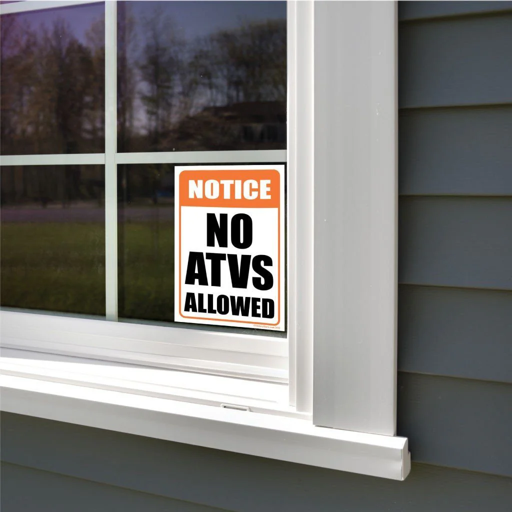 No ATVS Allowed Signs or Sticker - Image 6
