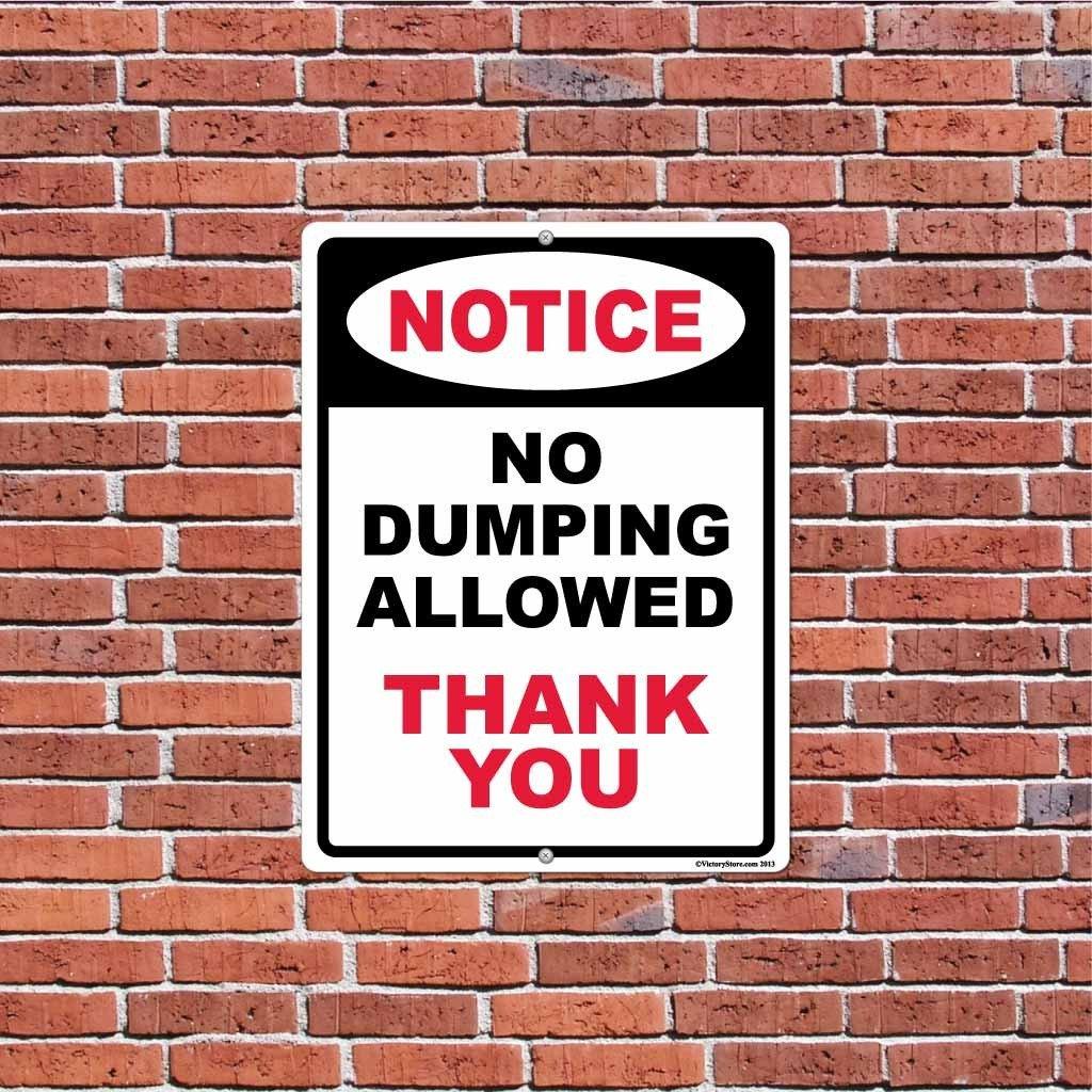 No Dumping Allowed Sign or Sticker