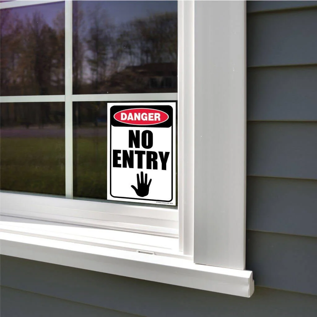 No Entry Notice Sign or Sticker - Image 10