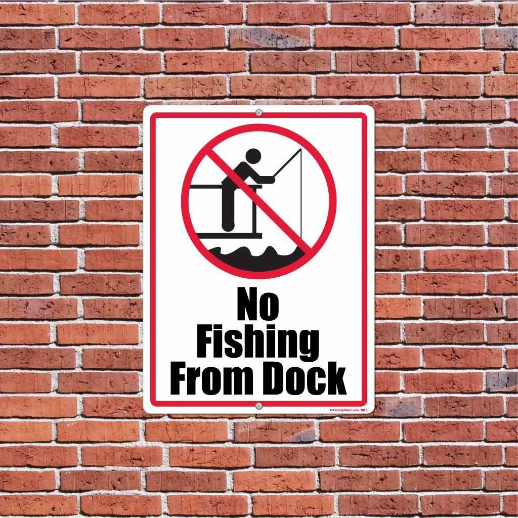 No Fishing From Dock Sign or Sticker