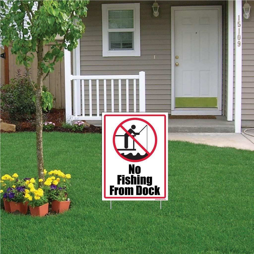 No Fishing From Dock Sign or Sticker - Image 3