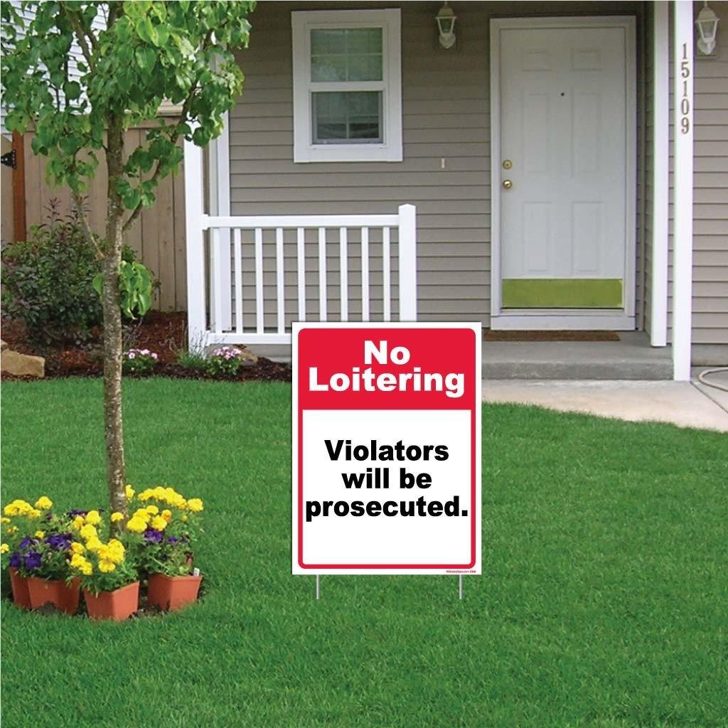 No Loitering Violators will be Prosecuted Sign or Sticker - Image 3
