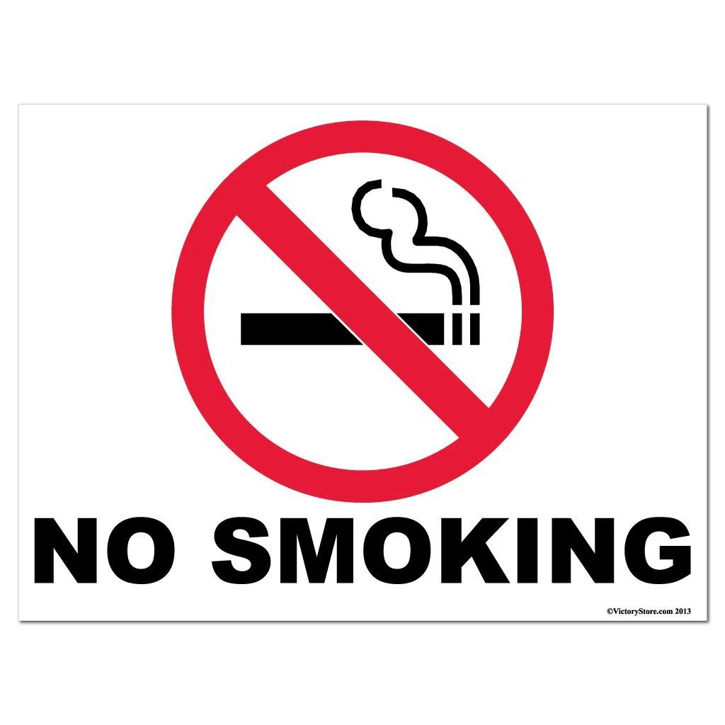 No Smoking Sign or Sticker - Image 2