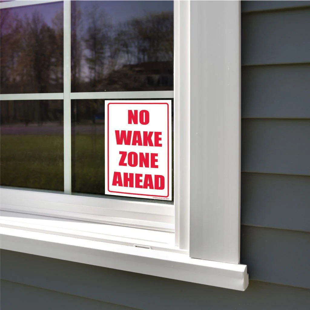 No Wake Zone Ahead Sign or Sticker - Image 3