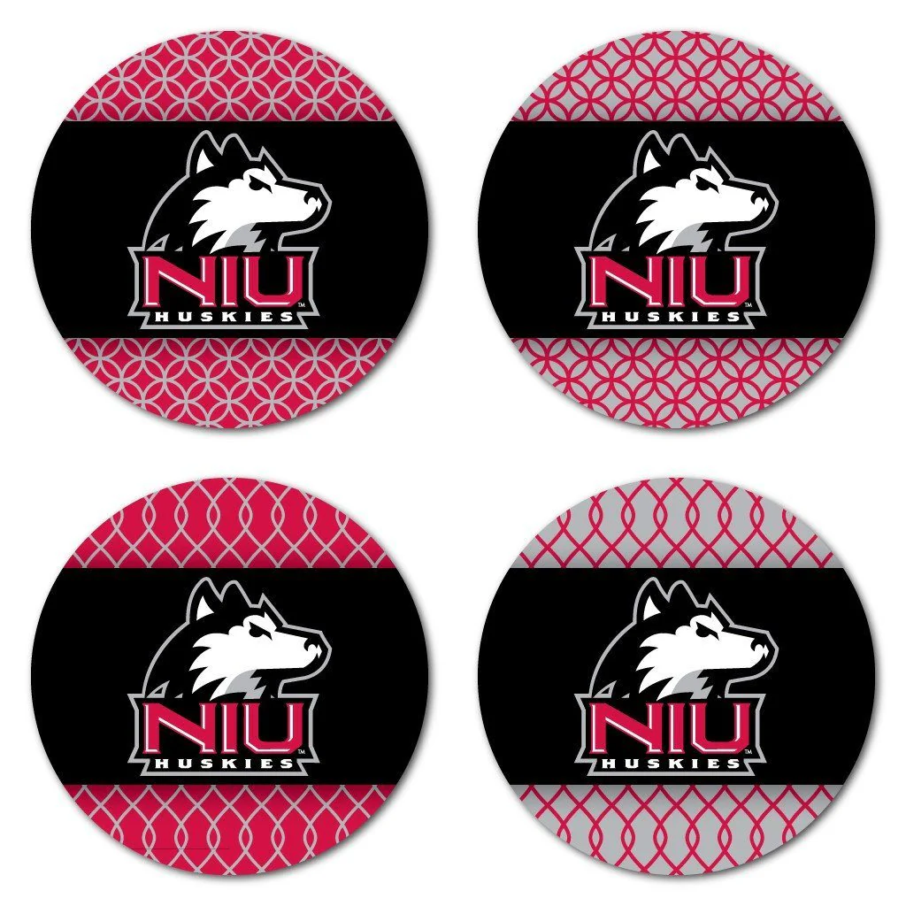 Northern Illinois University Patterned Coaster Set of 4