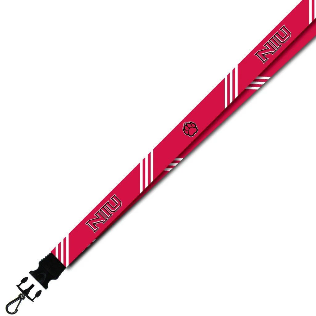 Northern Illinois University Striped Lanyard