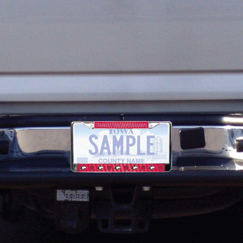 Northern Illinois University Stripes License Plate Frame - Image 2