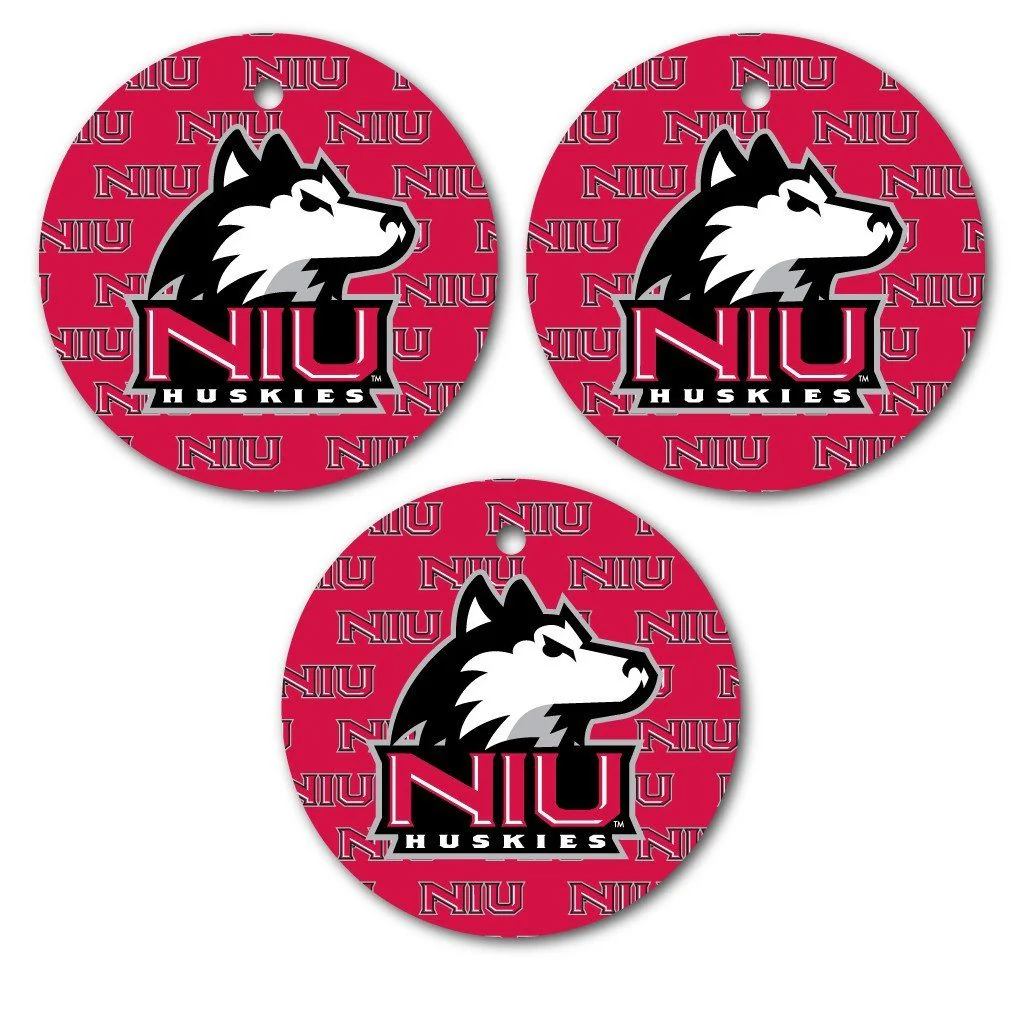 Northern Illinois University Circle Shapes Ornament Set of 3 - Image 2