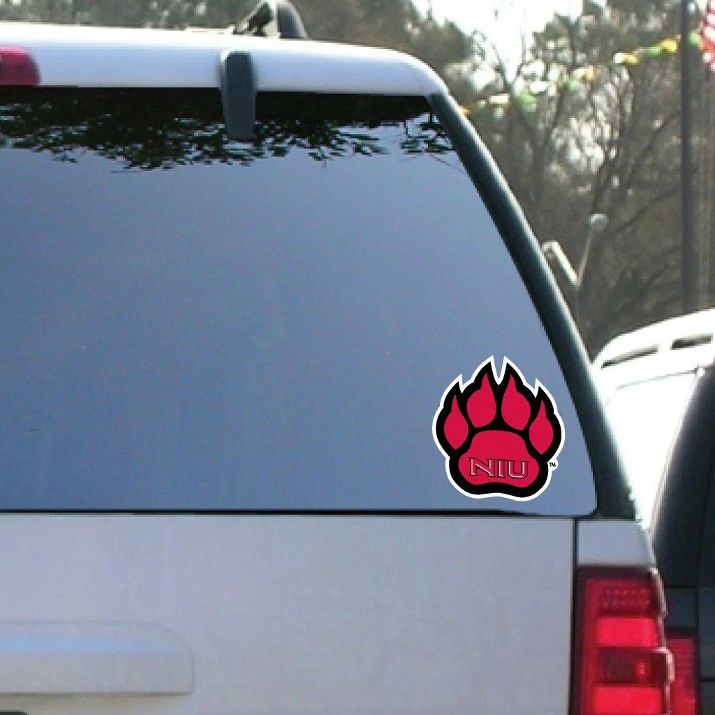 Northern Illinois University Paw Window Decal Set of 2