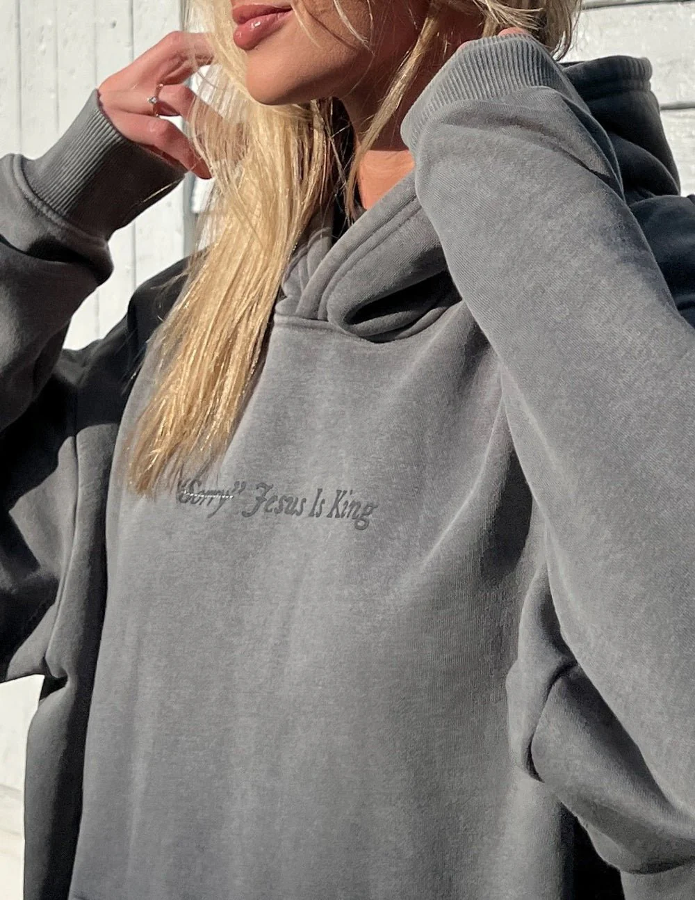 Not Sorry Jesus Is King Unisex Hoodie - Image 5