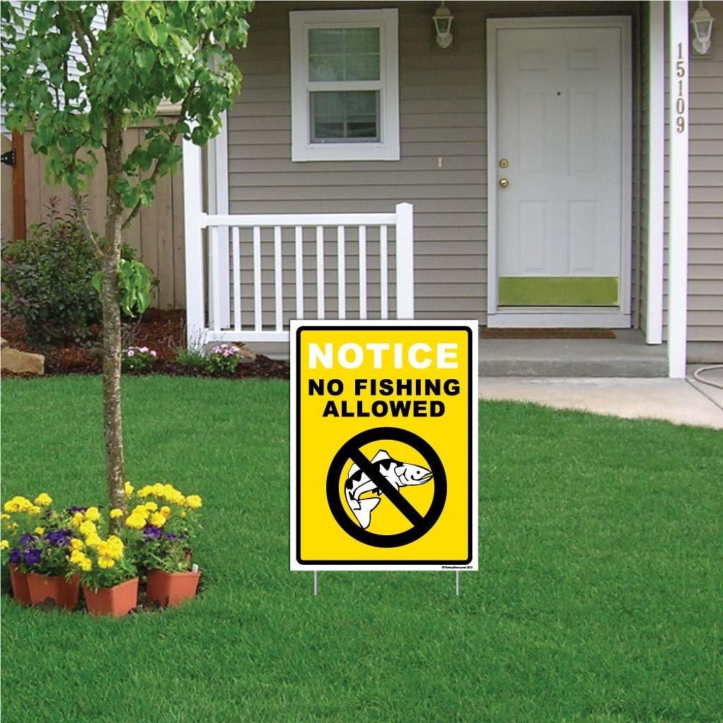 Notice No Fishing Allowed Sign or Sticker - Image 3