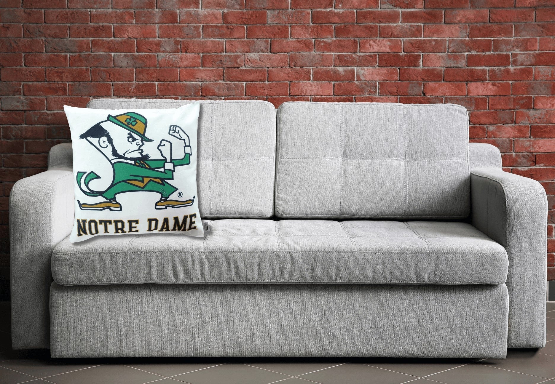 Notre Dame Fighting Mascot Irish Pillow Cover - Image 2