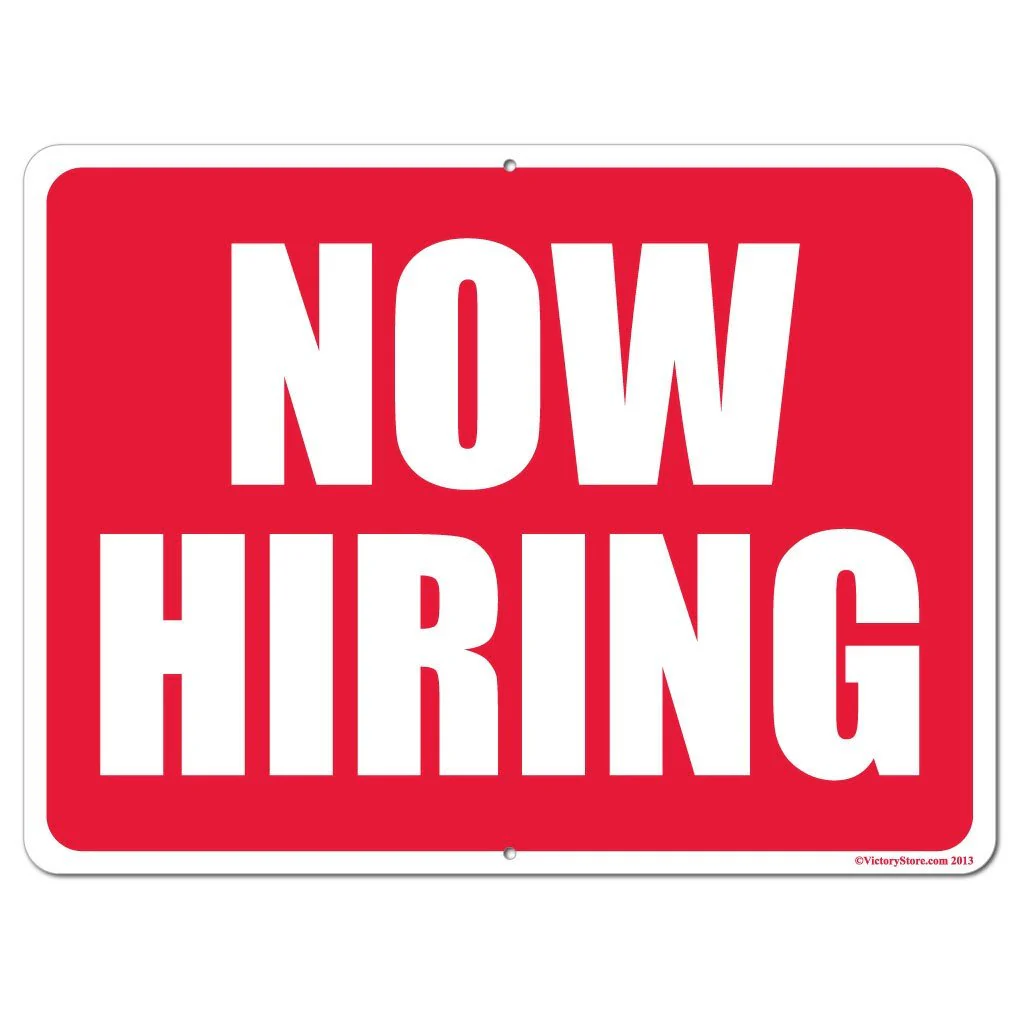 Now Hiring Sign or Sticker - Image 4