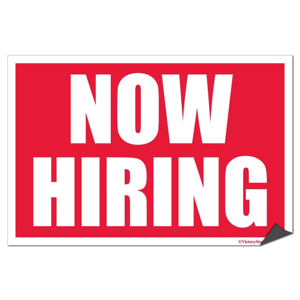 Now Hiring Sign or Sticker - Image 6