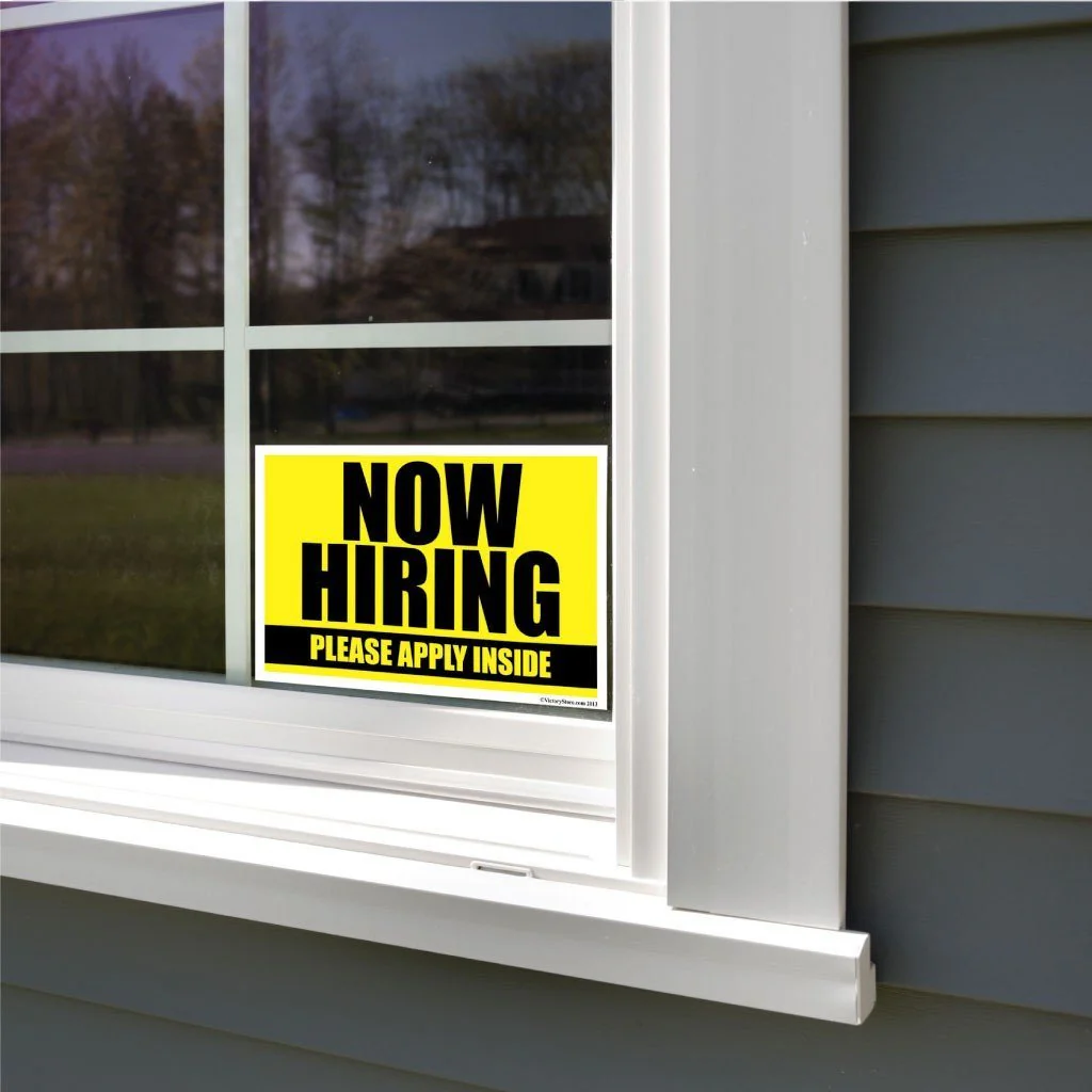 Now Hiring Sign or Sticker - Image 9