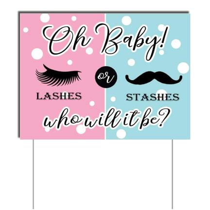 Oh Baby! Gender Reveal Party Yard Sign - Image 2