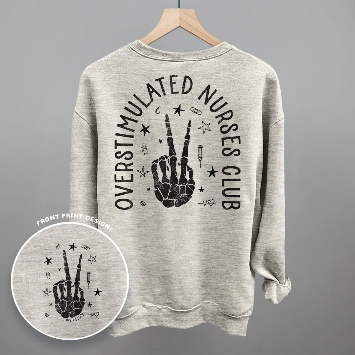 Overstimulated Nurses Club (Back Print) - Image 10