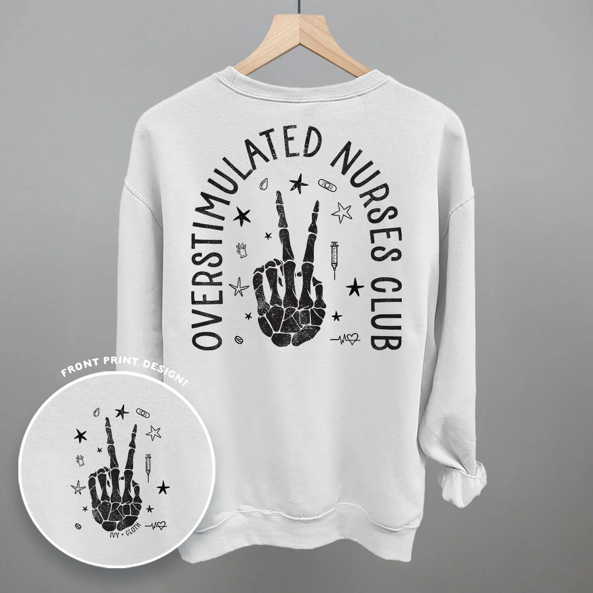 Overstimulated Nurses Club (Back Print) - Image 11