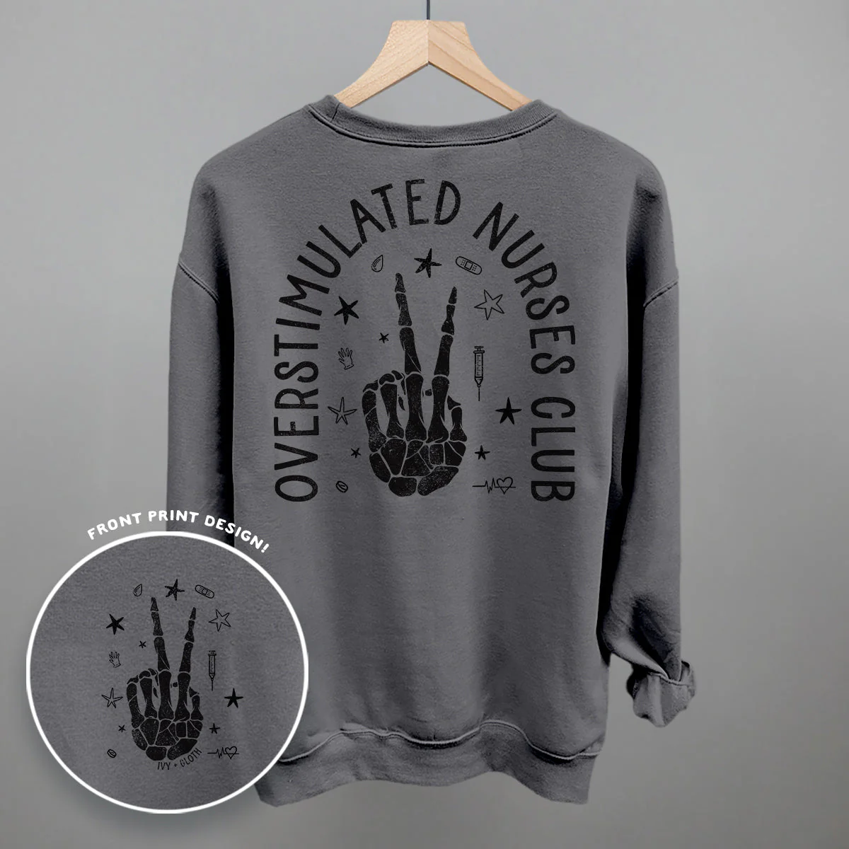 Overstimulated Nurses Club (Back Print) - Image 7