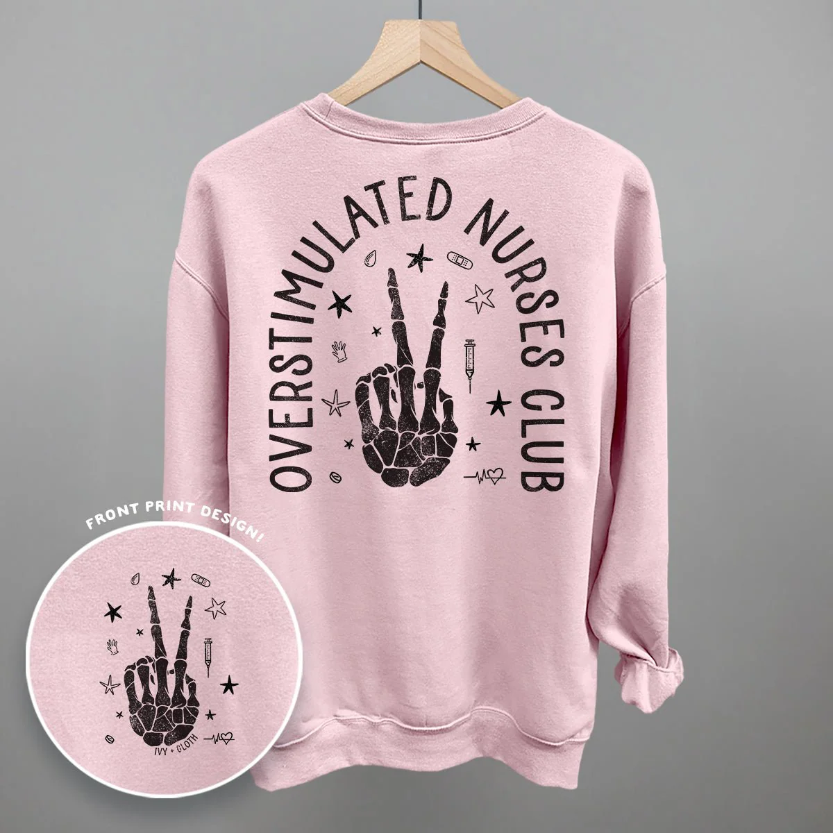 Overstimulated Nurses Club (Back Print) - Image 9