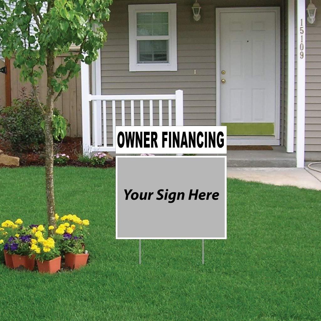 Owner Financing Real Estate Yard Sign Rider Set