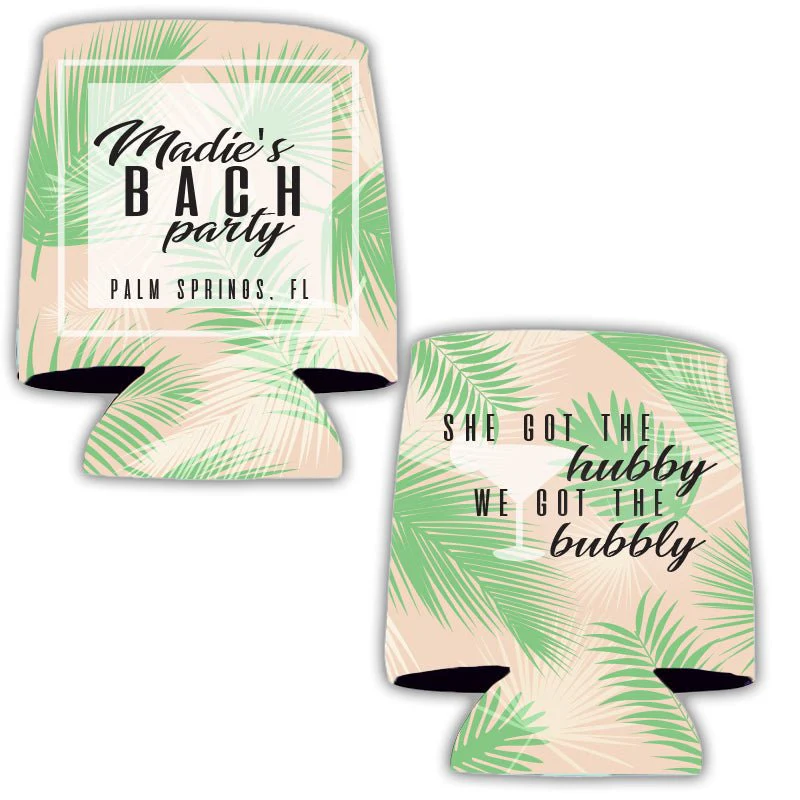 Palm Springs Bachelorette Party Custom Can Cooler Set - Image 3