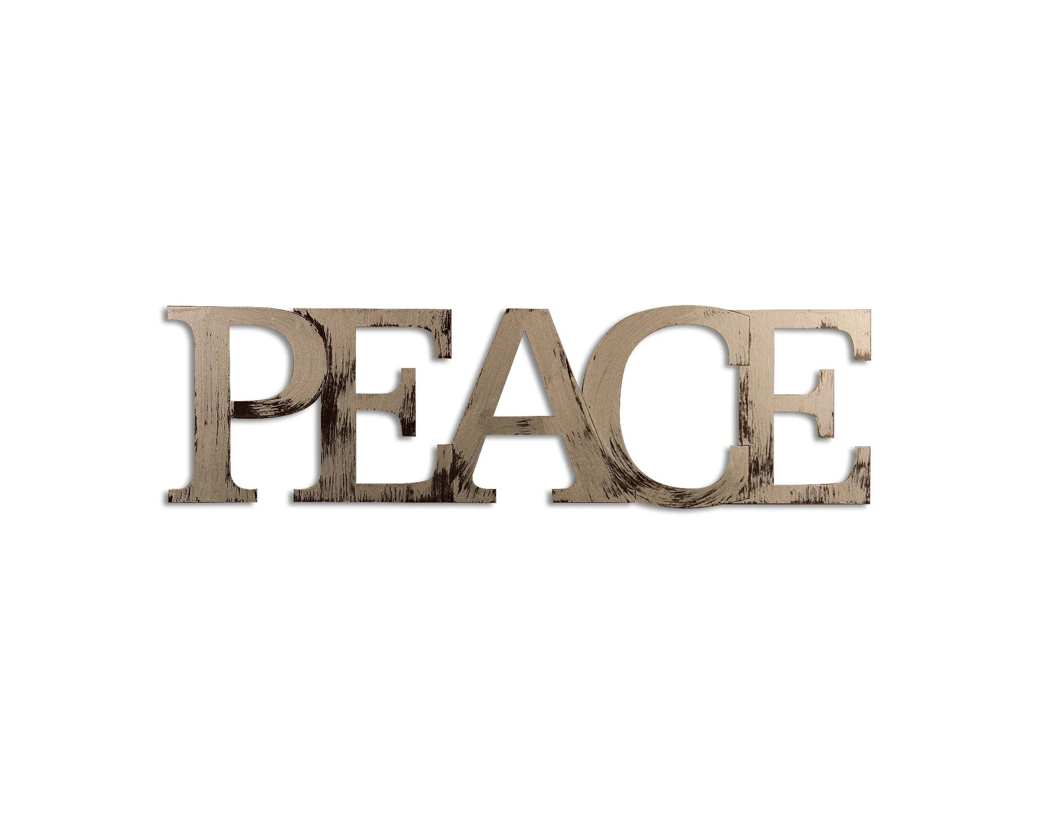 Peace Hand Painted Word Wall Decor - Image 2