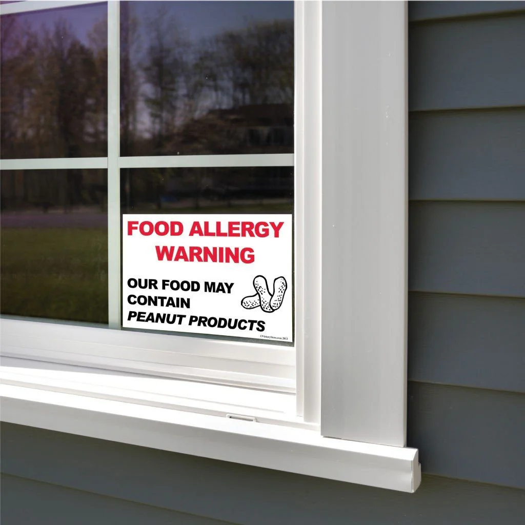 Peanut Products Food Allergy Warning Sign