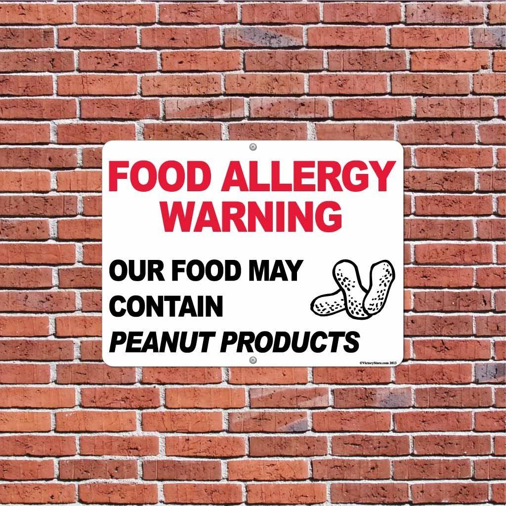 Peanut Products Food Allergy Warning Sign - Image 5