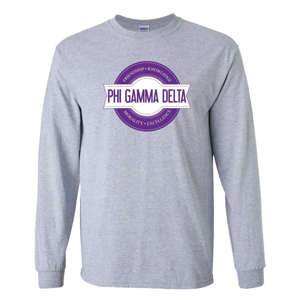 Phi Gamma Delta Seal Long Sleeve T-shirt - Image 2